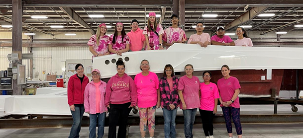 Cruisers staff goes Pink for Breast Cancer Awareness